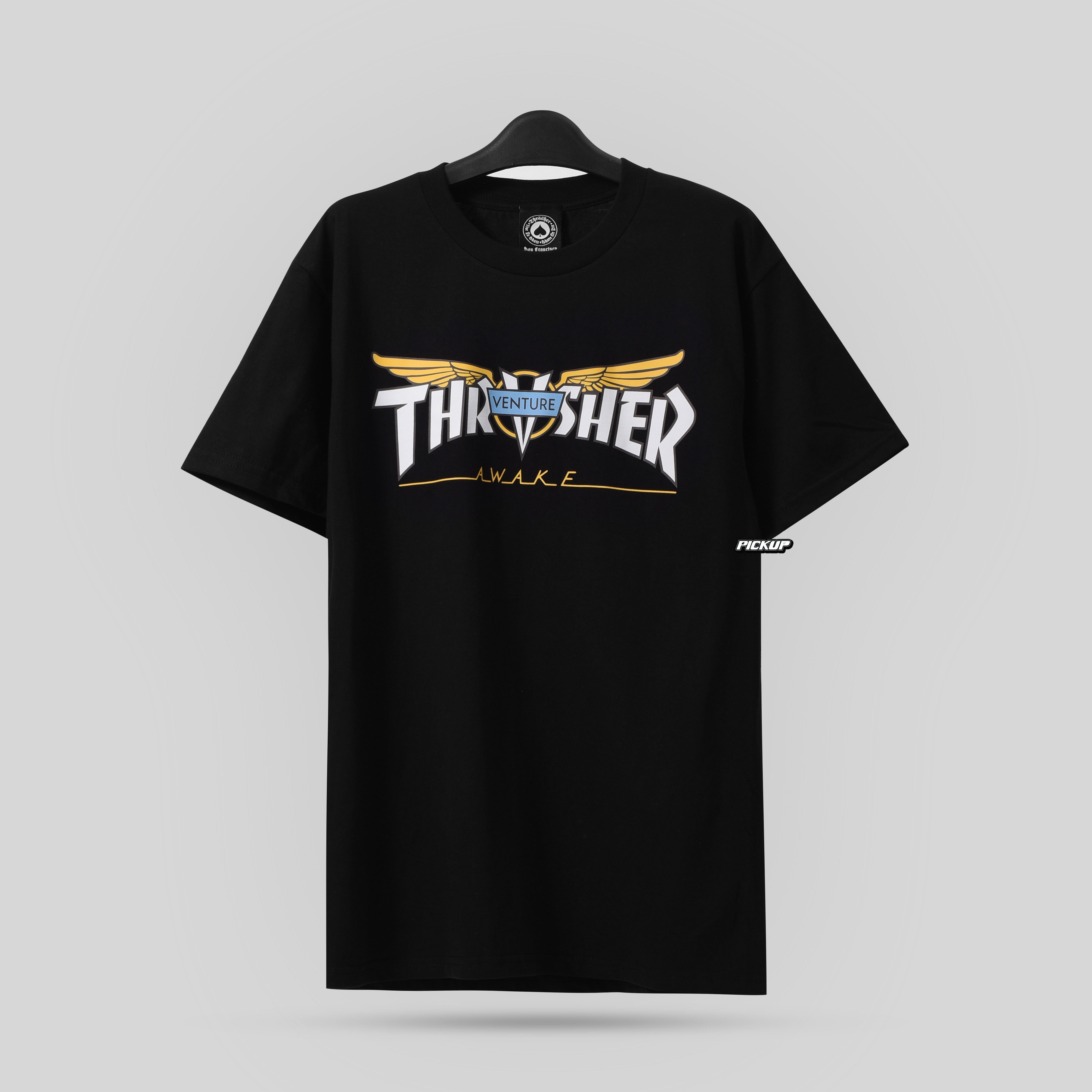 Thrasher, Venture Collab T-Shirt - Black
