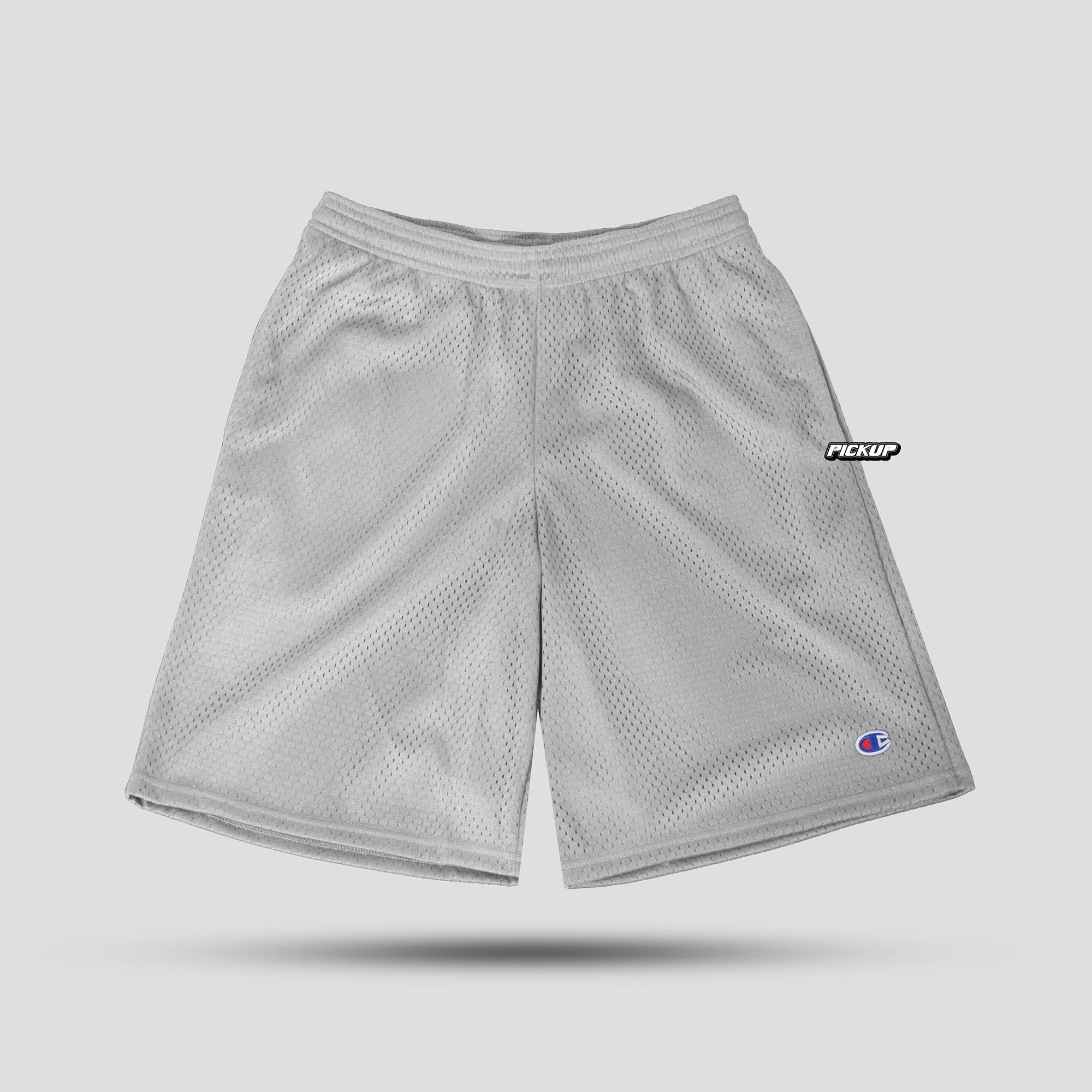 CHAMPION MESH SHORT WITH POCKET - Silver