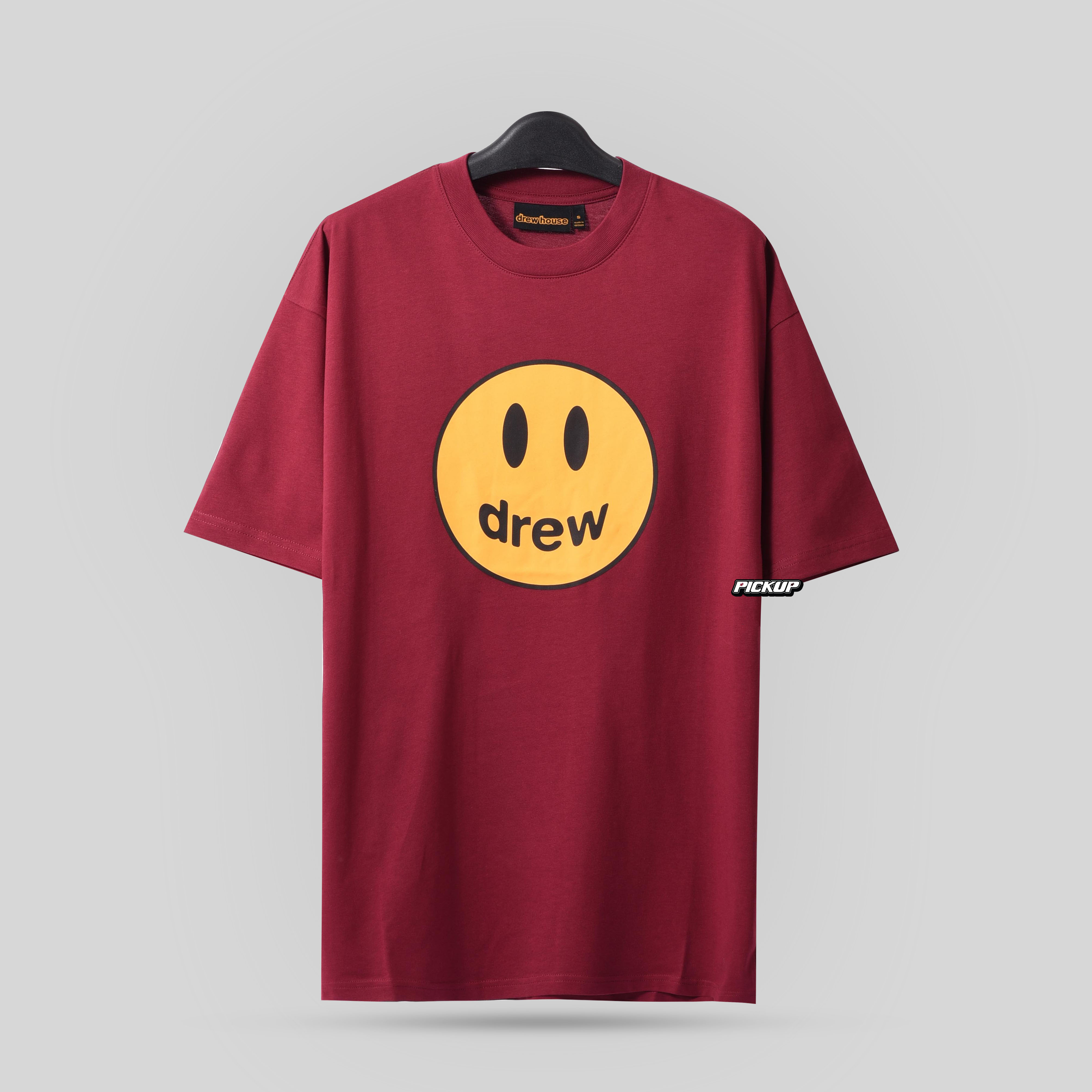 drew house mascot ss t-shirt - BURGUNDY