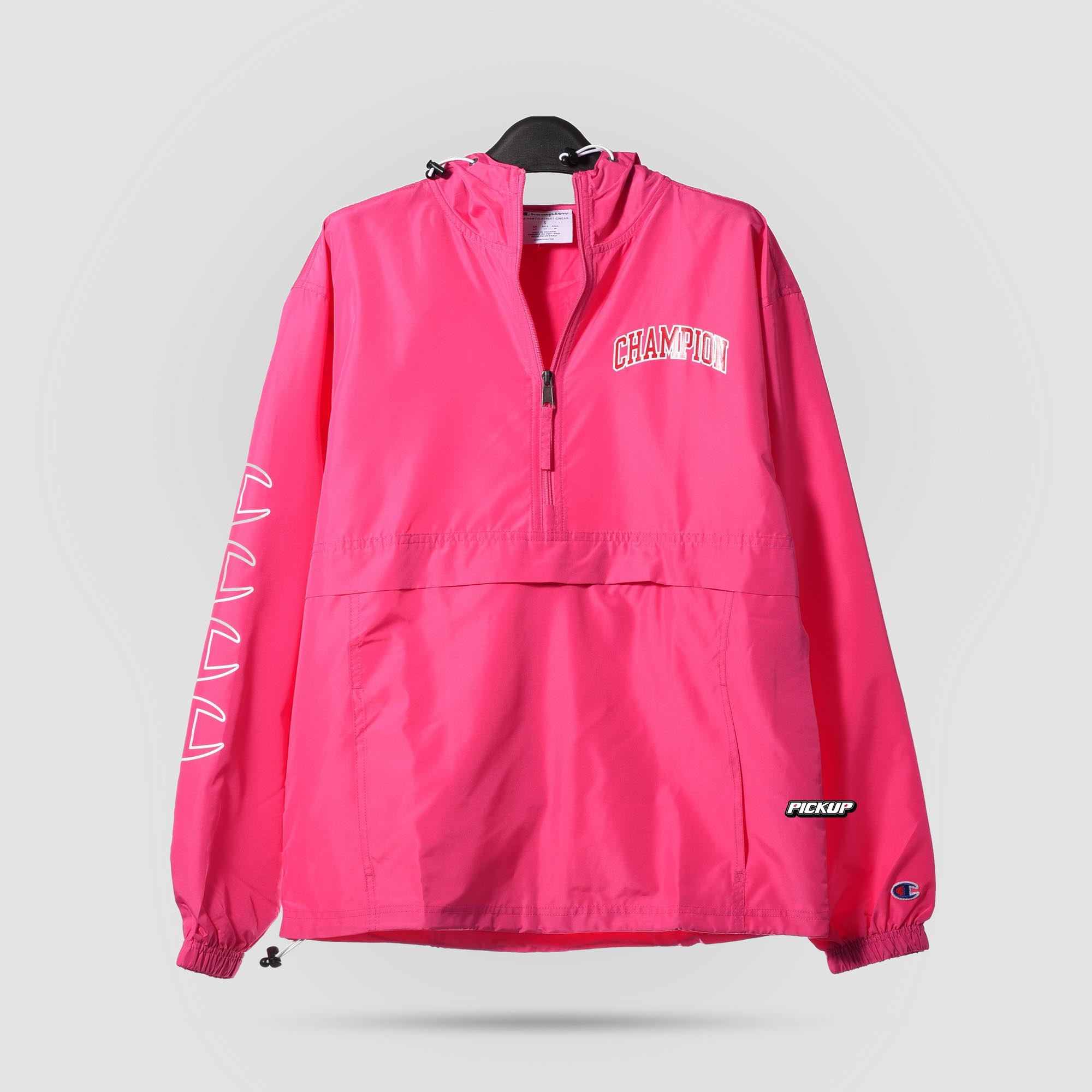 CHAMPION PACKABLE JACKET PRINTED - PINK
