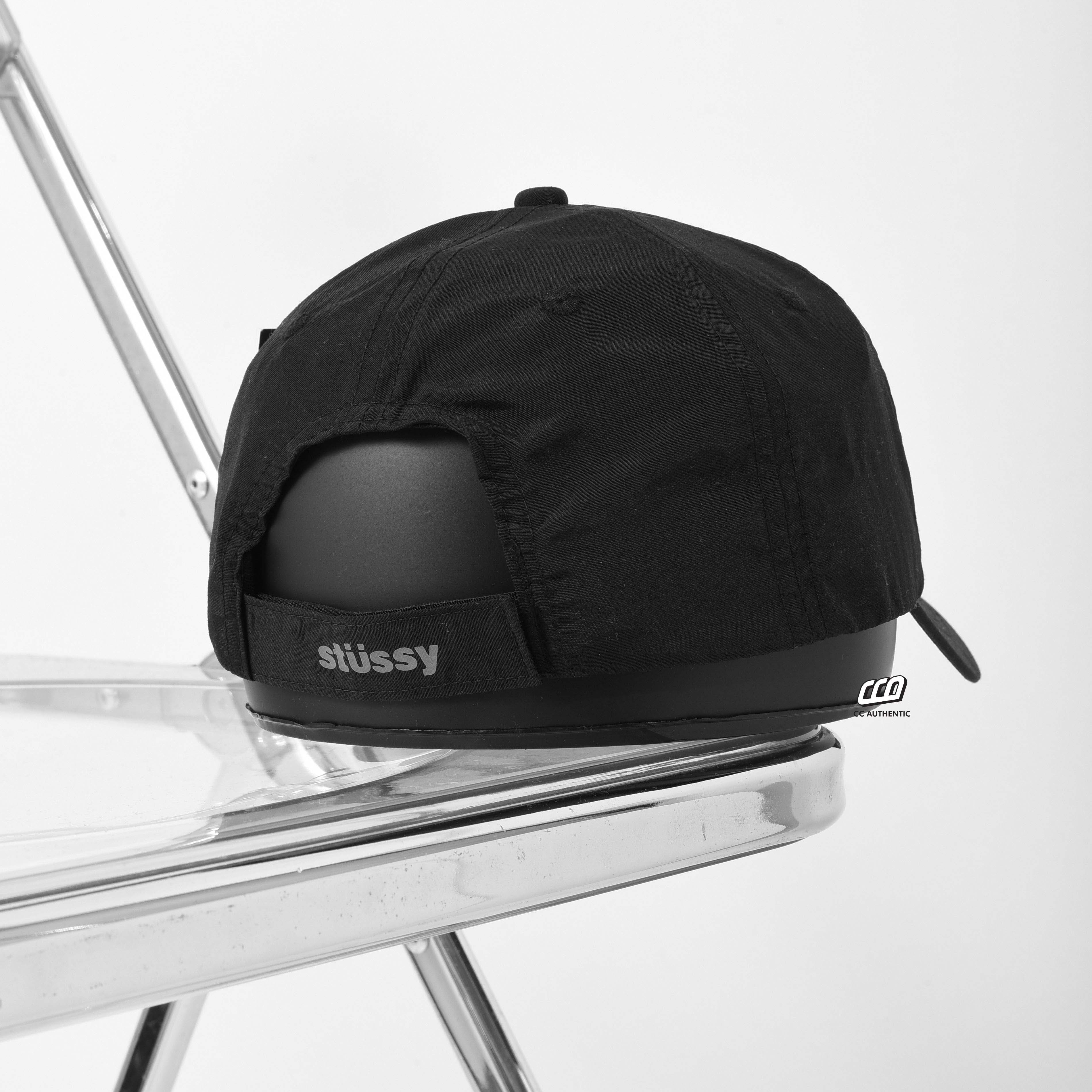 STUSSY NYLONG REFLECTIVE CAP - BLACK
