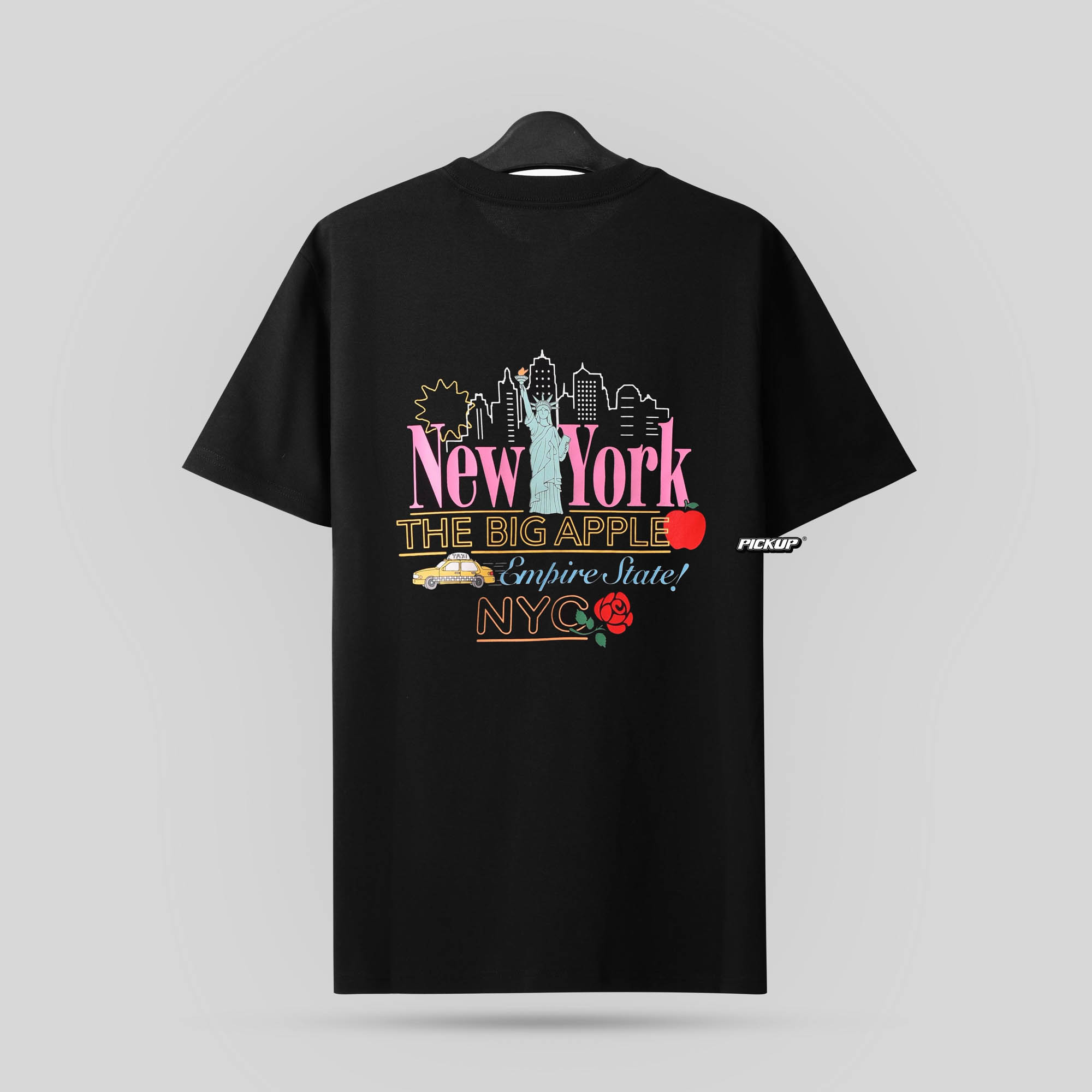 NEW ERA NEW YORK LOGOS T-SHIRT - BLACK